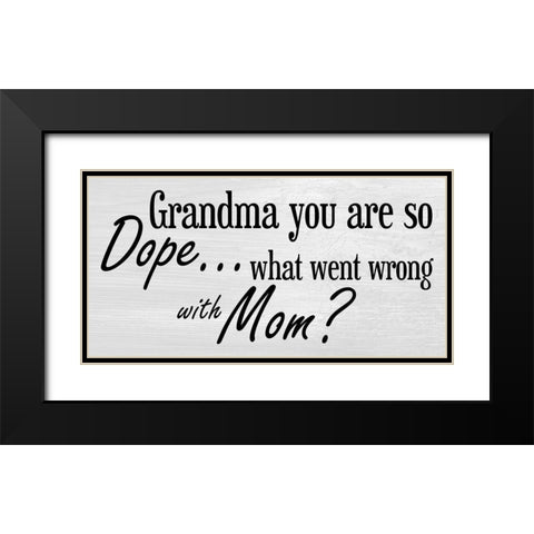 Grandmother 3 Black Modern Wood Framed Art Print with Double Matting by Phillip, Jamie