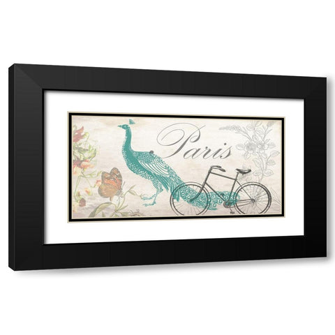 Romantic Paris 2 Black Modern Wood Framed Art Print with Double Matting by Phillip, Jamie