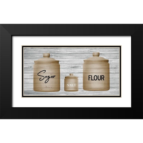 Pantry Black Modern Wood Framed Art Print with Double Matting by Phillip, Jamie