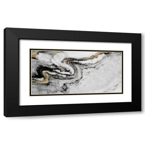 Black Gold Black Modern Wood Framed Art Print with Double Matting by Phillip, Jamie