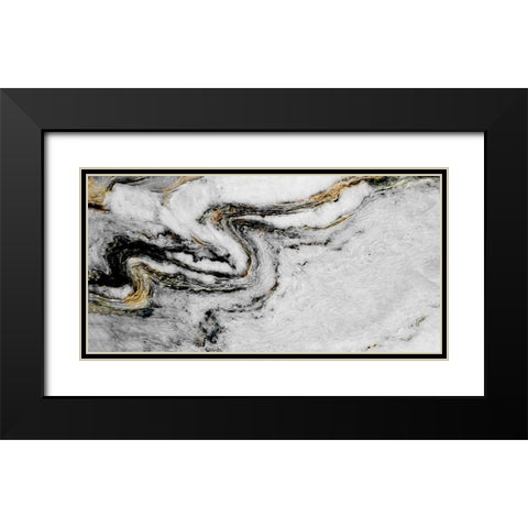 Black Gold Black Modern Wood Framed Art Print with Double Matting by Phillip, Jamie