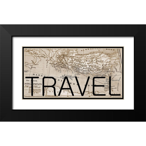 Travel Black Modern Wood Framed Art Print with Double Matting by Phillip, Jamie