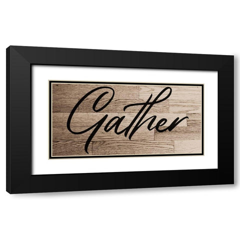 Gather Black Modern Wood Framed Art Print with Double Matting by Phillip, Jamie