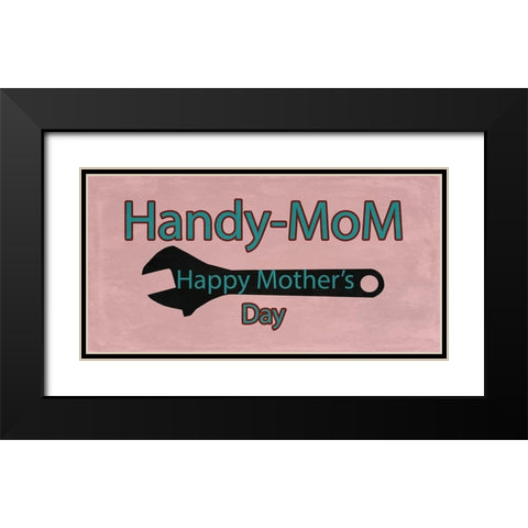 Handymom Black Modern Wood Framed Art Print with Double Matting by Phillip, Jamie
