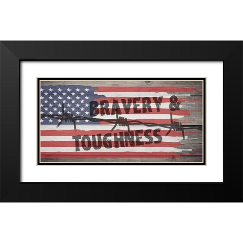 Veteran Black Modern Wood Framed Art Print with Double Matting by Phillip, Jamie