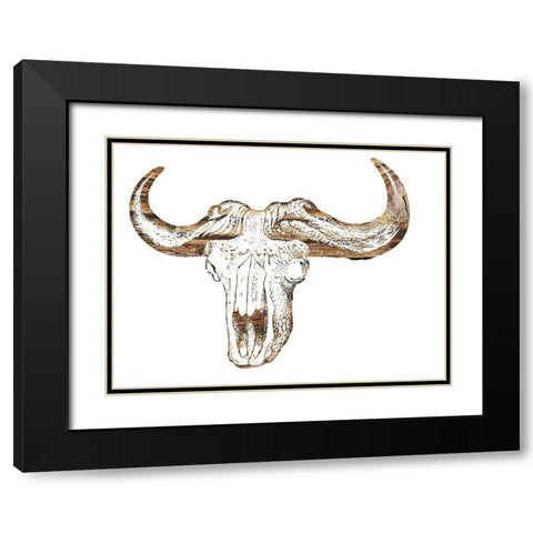 Skullo Black Modern Wood Framed Art Print with Double Matting by Phillip, Jamie