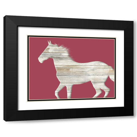 Run Along Black Modern Wood Framed Art Print with Double Matting by Phillip, Jamie
