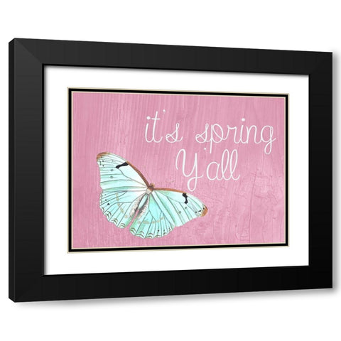 Spring Black Modern Wood Framed Art Print with Double Matting by Phillip, Jamie