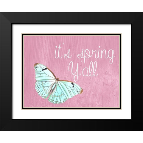 Spring Black Modern Wood Framed Art Print with Double Matting by Phillip, Jamie