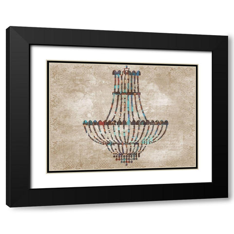 Chandelier 2 Black Modern Wood Framed Art Print with Double Matting by Phillip, Jamie