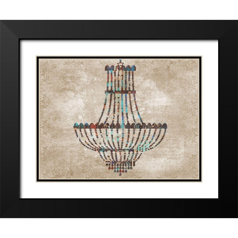Chandelier 2 Black Modern Wood Framed Art Print with Double Matting by Phillip, Jamie