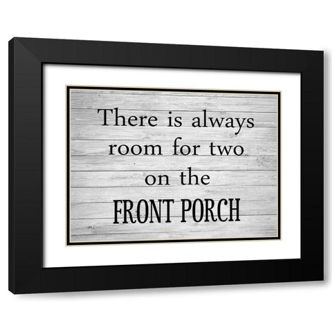 Porch Black Modern Wood Framed Art Print with Double Matting by Phillip, Jamie