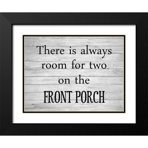 Porch Black Modern Wood Framed Art Print with Double Matting by Phillip, Jamie