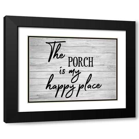 Porch 2 Black Modern Wood Framed Art Print with Double Matting by Phillip, Jamie