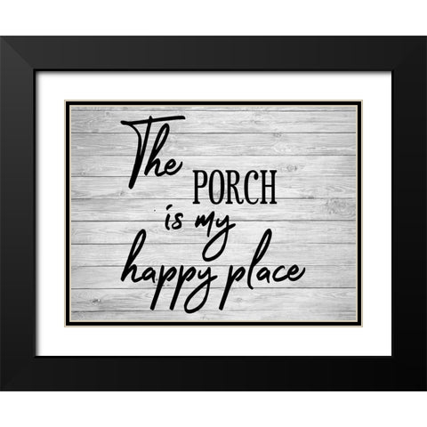 Porch 2 Black Modern Wood Framed Art Print with Double Matting by Phillip, Jamie