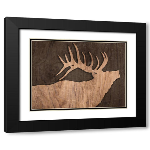 Lodge 4 Black Modern Wood Framed Art Print with Double Matting by Phillip, Jamie
