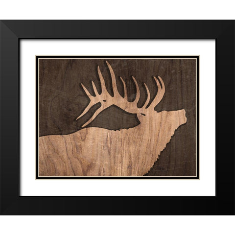 Lodge 4 Black Modern Wood Framed Art Print with Double Matting by Phillip, Jamie