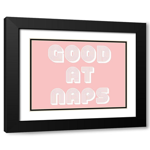 Naps Black Modern Wood Framed Art Print with Double Matting by Phillip, Jamie