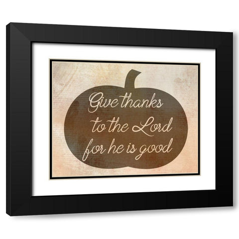 Thank You Lord Black Modern Wood Framed Art Print with Double Matting by Phillip, Jamie