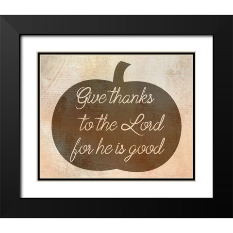 Thank You Lord Black Modern Wood Framed Art Print with Double Matting by Phillip, Jamie