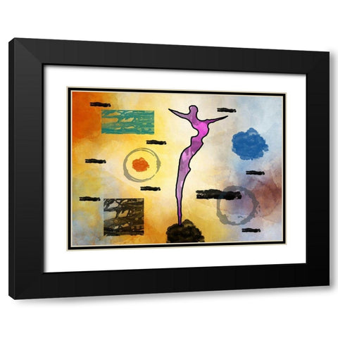 The Diver Black Modern Wood Framed Art Print with Double Matting by Phillip, Jamie