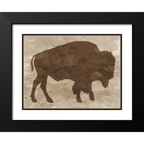 Wild Africa Black Modern Wood Framed Art Print with Double Matting by Phillip, Jamie