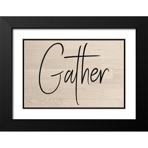 Gather Black Modern Wood Framed Art Print with Double Matting by Phillip, Jamie
