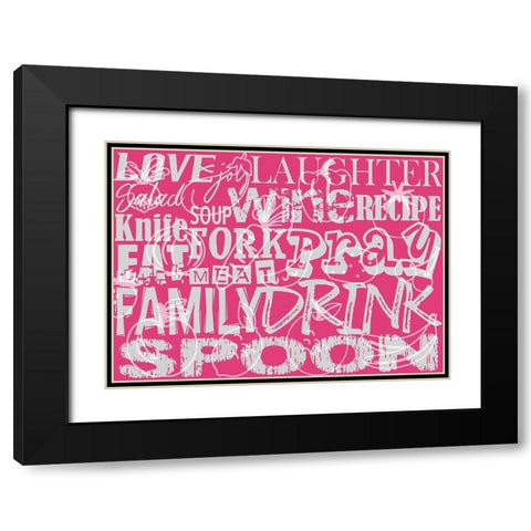 Recipe 2 Black Modern Wood Framed Art Print with Double Matting by Phillip, Jamie