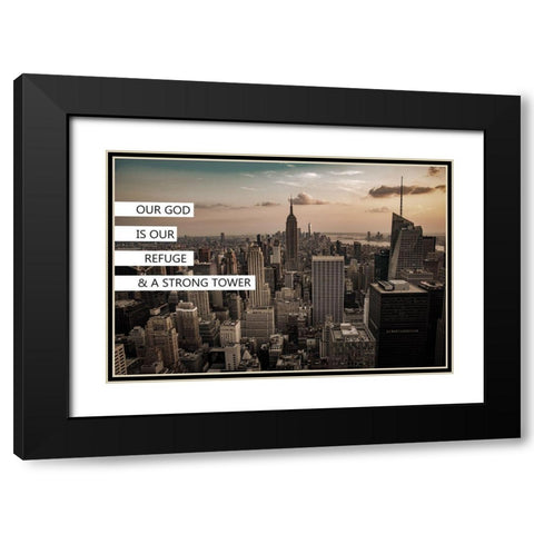 Strong Tower Black Modern Wood Framed Art Print with Double Matting by Phillip, Jamie
