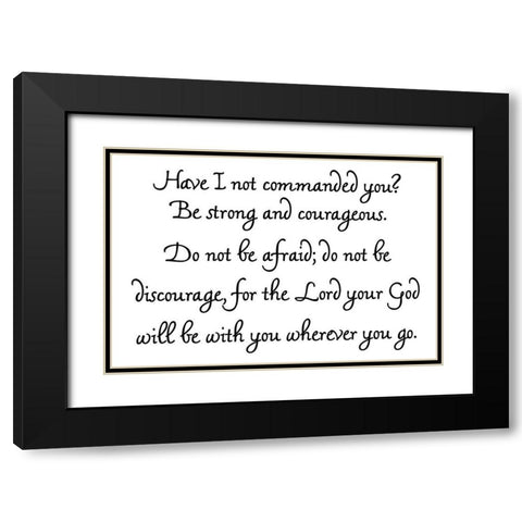 Brave Black Modern Wood Framed Art Print with Double Matting by Phillip, Jamie