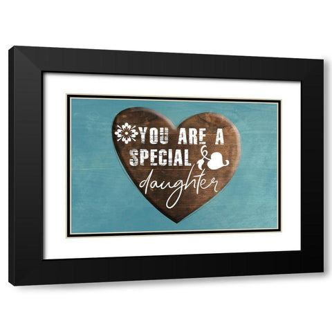 Daughter Black Modern Wood Framed Art Print with Double Matting by Phillip, Jamie