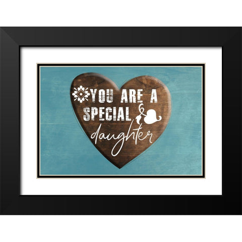 Daughter Black Modern Wood Framed Art Print with Double Matting by Phillip, Jamie