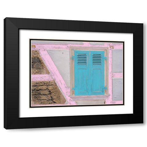 Retro Door Black Modern Wood Framed Art Print with Double Matting by Phillip, Jamie