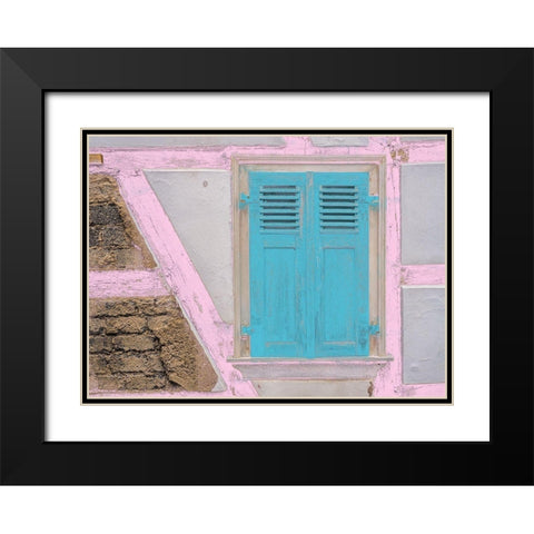 Retro Door Black Modern Wood Framed Art Print with Double Matting by Phillip, Jamie