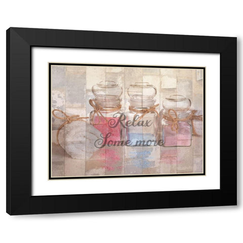 Bath Spa Black Modern Wood Framed Art Print with Double Matting by Phillip, Jamie