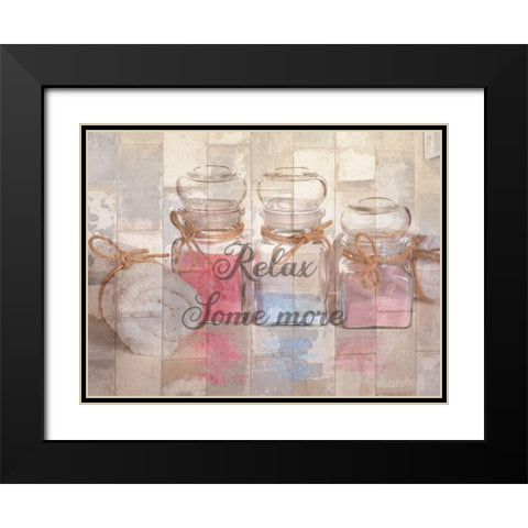 Bath Spa Black Modern Wood Framed Art Print with Double Matting by Phillip, Jamie