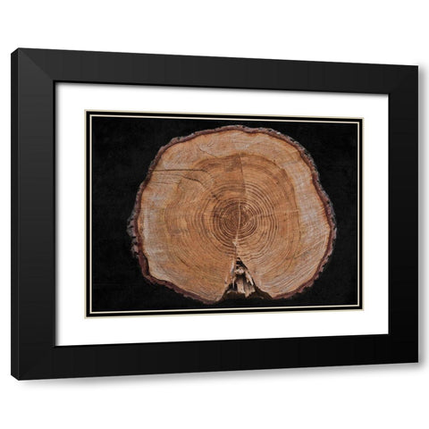 Dark Wood Black Modern Wood Framed Art Print with Double Matting by Phillip, Jamie