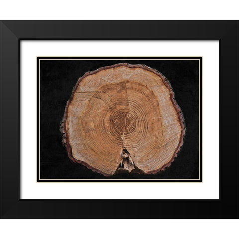 Dark Wood Black Modern Wood Framed Art Print with Double Matting by Phillip, Jamie