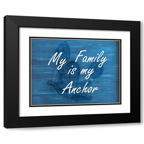 Coastal Family Black Modern Wood Framed Art Print with Double Matting by Phillip, Jamie
