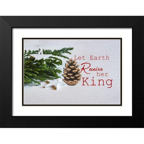 Her King Black Modern Wood Framed Art Print with Double Matting by Phillip, Jamie