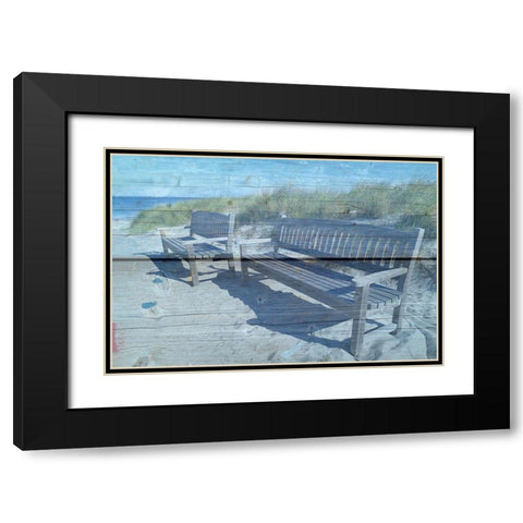Pure Beach 3 Black Modern Wood Framed Art Print with Double Matting by Phillip, Jamie