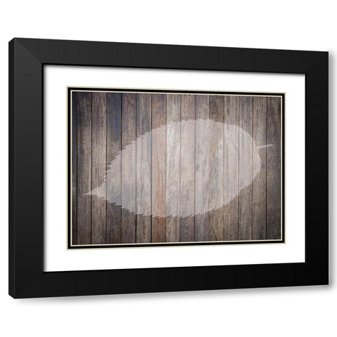 Natures Lodge Black Modern Wood Framed Art Print with Double Matting by Phillip, Jamie