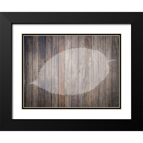 Natures Lodge Black Modern Wood Framed Art Print with Double Matting by Phillip, Jamie
