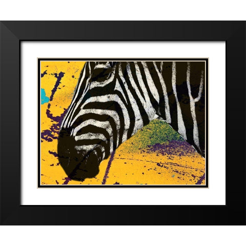 Africa Savanna Black Modern Wood Framed Art Print with Double Matting by Phillip, Jamie