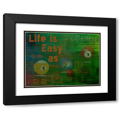 Pools And Billaird Black Modern Wood Framed Art Print with Double Matting by Phillip, Jamie