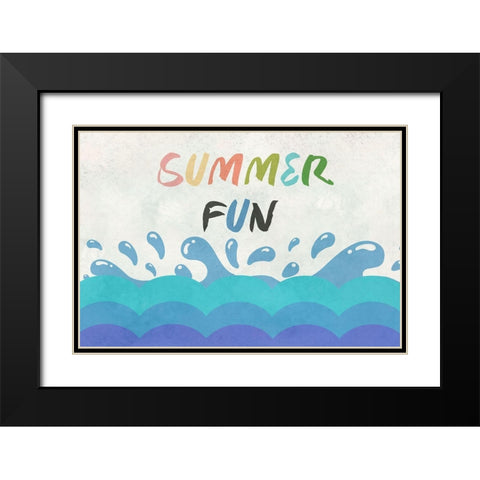 Summer 2 Black Modern Wood Framed Art Print with Double Matting by Phillip, Jamie