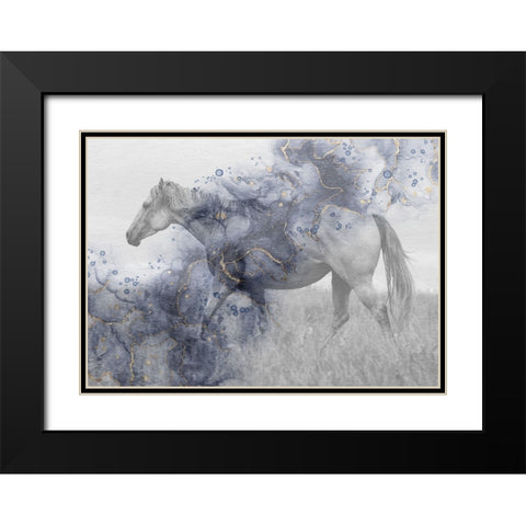 Mystic Horse 2 Black Modern Wood Framed Art Print with Double Matting by Phillip, Jamie