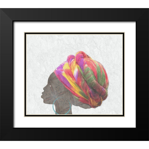 Mama Africa 2 Black Modern Wood Framed Art Print with Double Matting by Phillip, Jamie