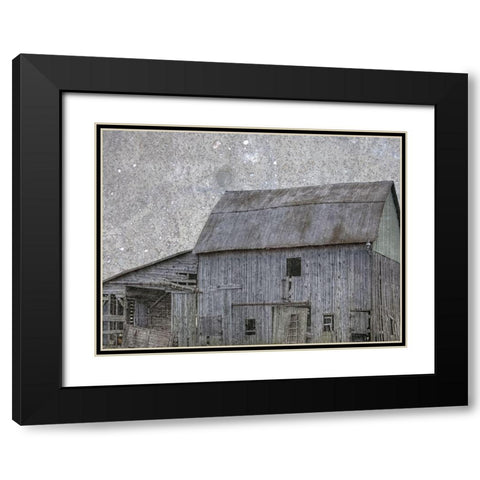 Wooden Barn Black Modern Wood Framed Art Print with Double Matting by Phillip, Jamie