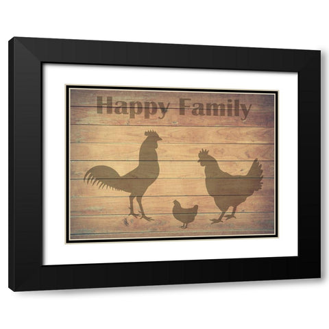 Farm Family Black Modern Wood Framed Art Print with Double Matting by Phillip, Jamie